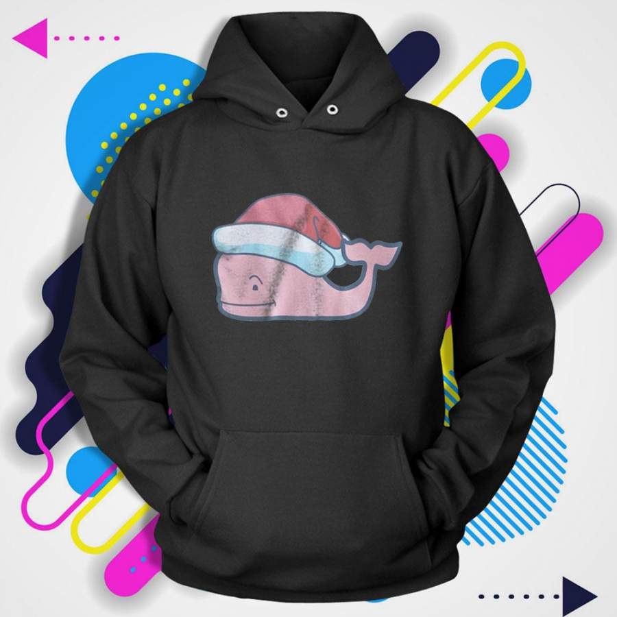 Santa Whale Funny Christmas Men’S Hoodie