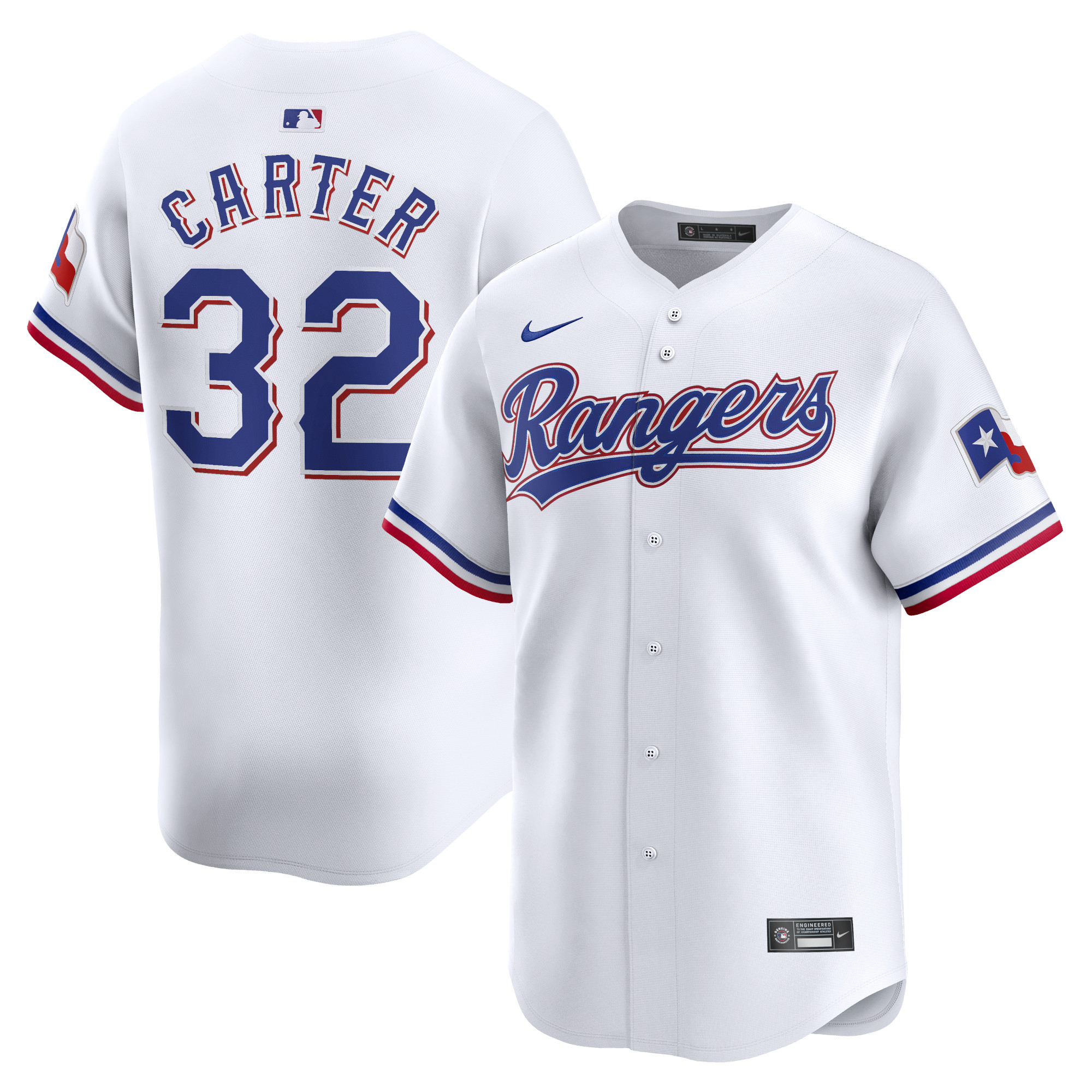 Evan Carter Texas Rangers Home Limited Player Jersey – White