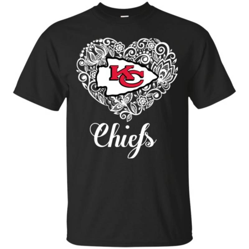 Get Here Kansas City Chiefs Lace Heart Shirts