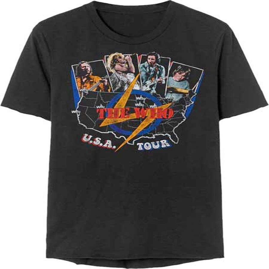 The Who – USA Tour Vintage – Black t-shirt