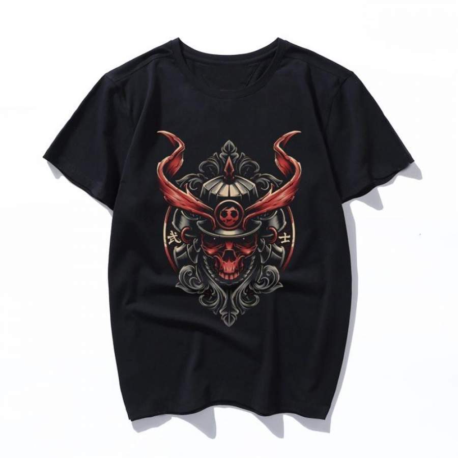 red warrior Womens T-shirts artistic oil painting Harajuku aesthetic ulzzang oversized mens t shirt korean clothes