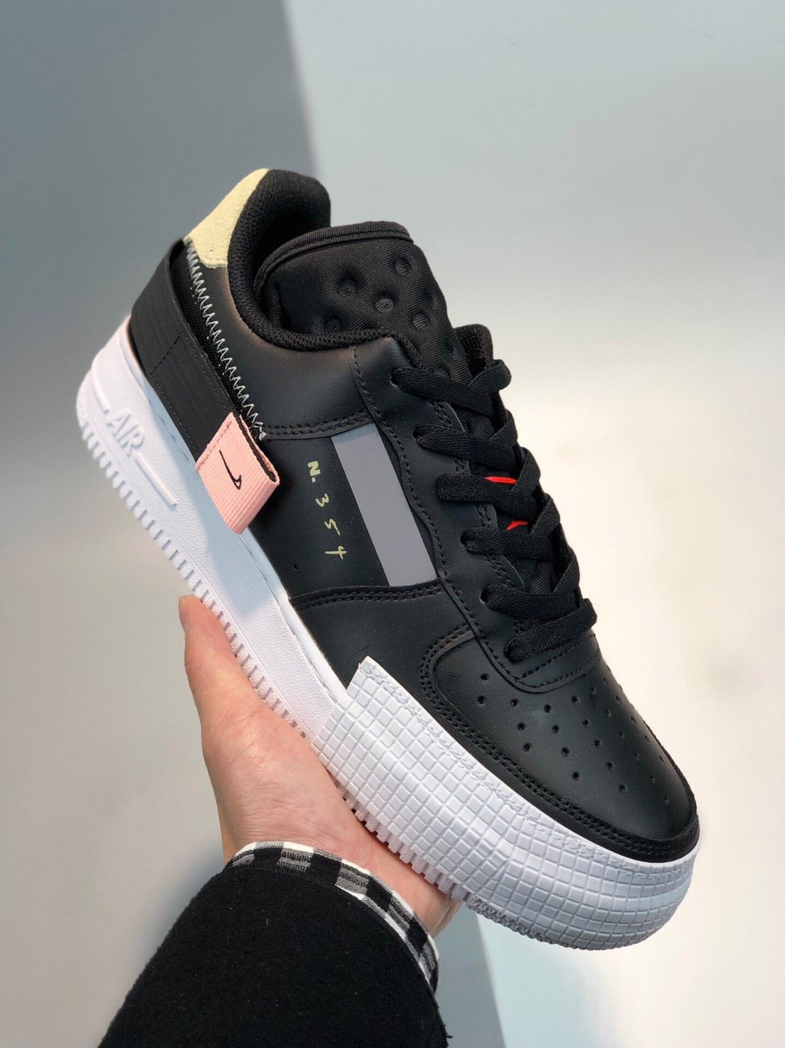 Nike N.354 Air Force 1 Type Black Pink CI0054-001 5339175