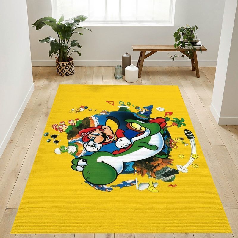 Super Mario 33 Area Rug Living Room And Bed Room Rug Gift Us Decor