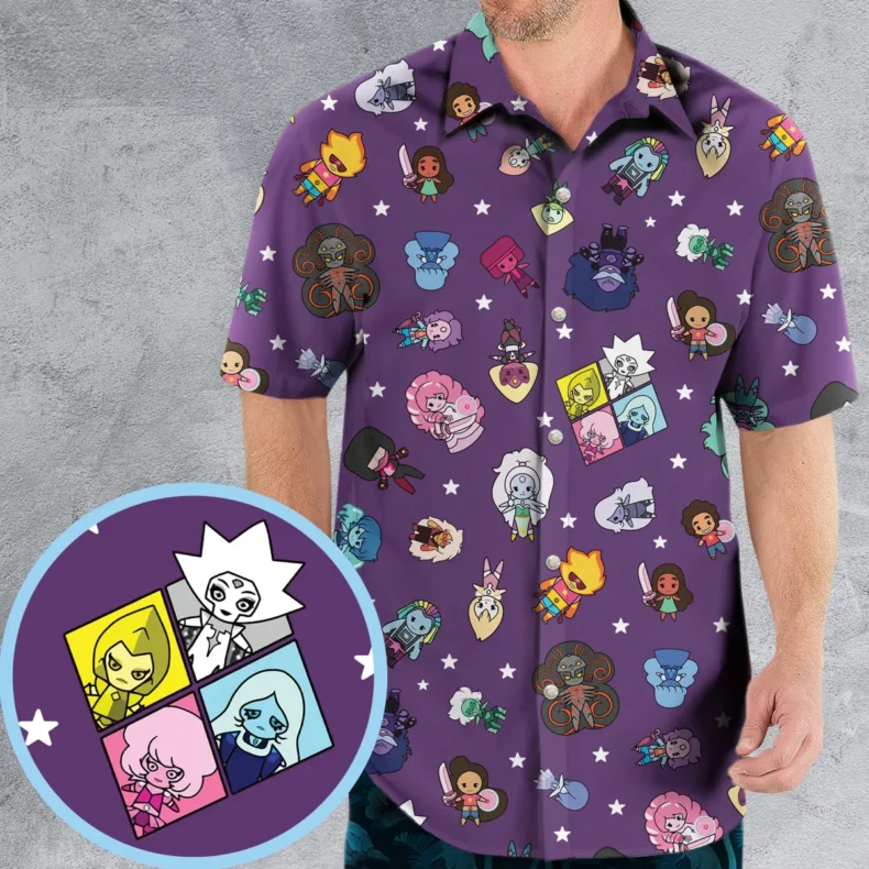 Crystal Gems Steven Universe Hawaiian Shirt