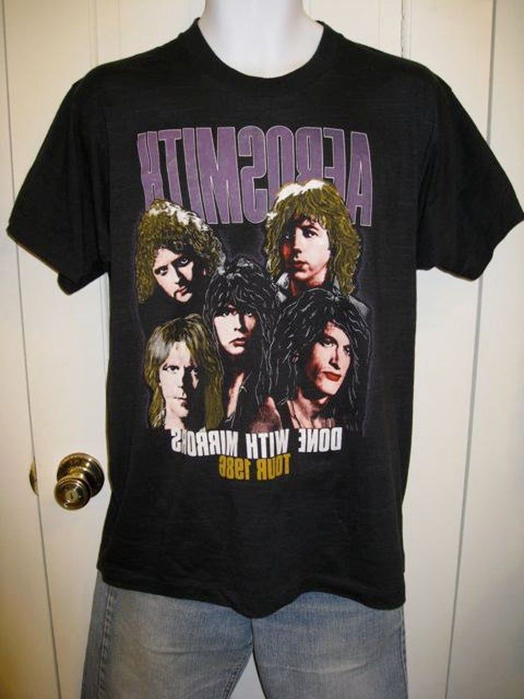 1986 Aerosmith Concert Tour 1980S Rock Band Shirt