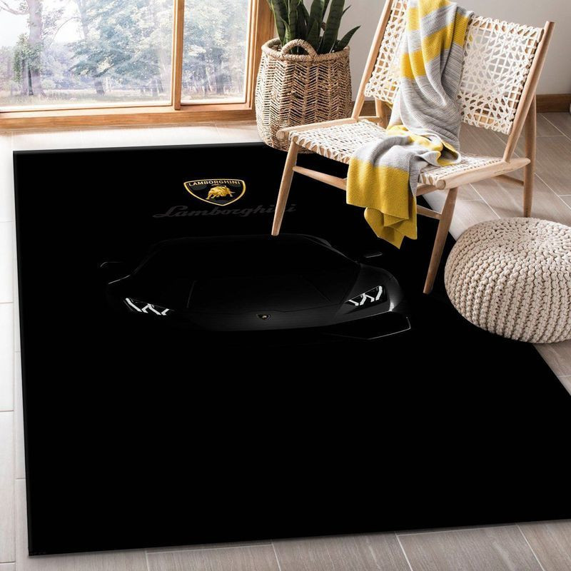 Lamborghini Logo Area Rug Living Room Rug Home Decor Floor Decor