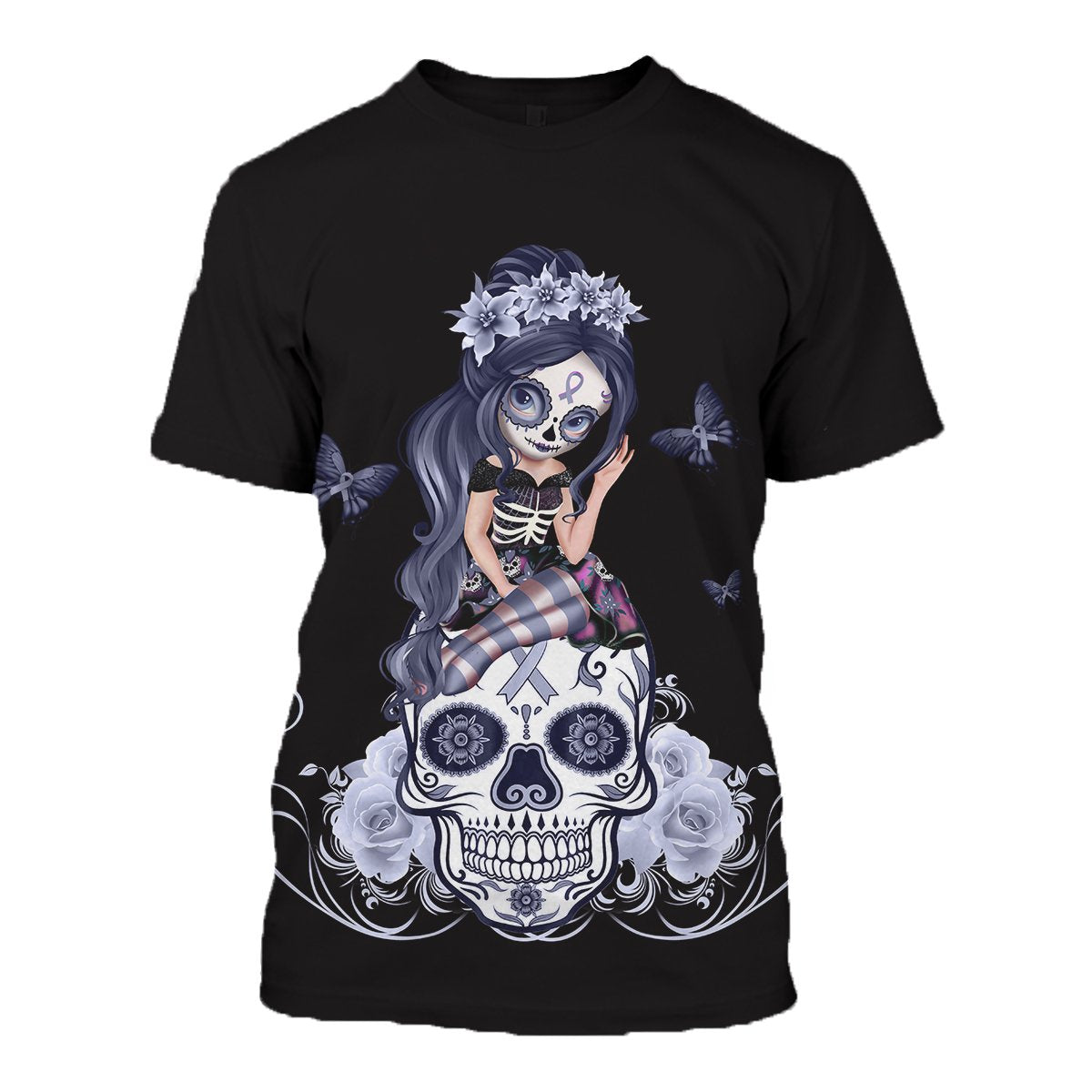 Skull Cancer Awareness 02 Hoodie
