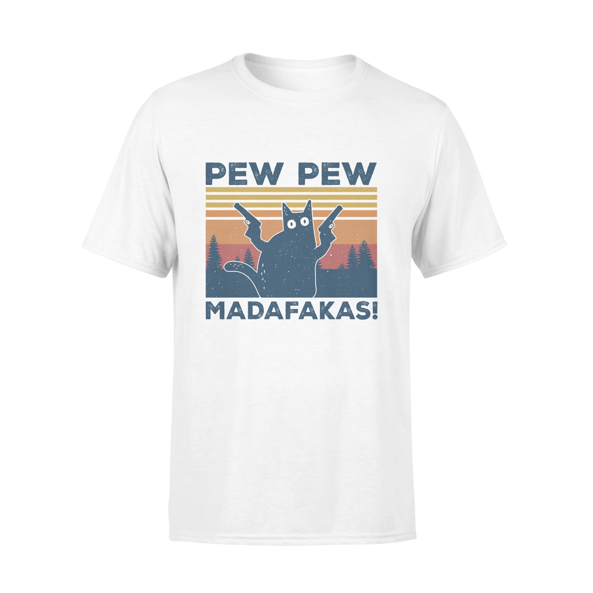 Cat Pew Pew Madafakas Vintage – Premium T-shirt