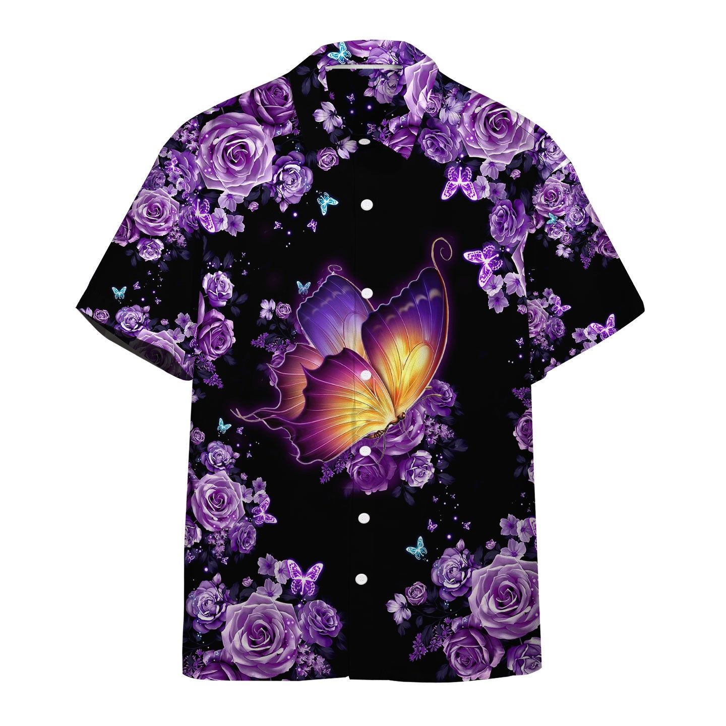 Gearhumans Purple Hippie Hawaiian Shirt Ha111170