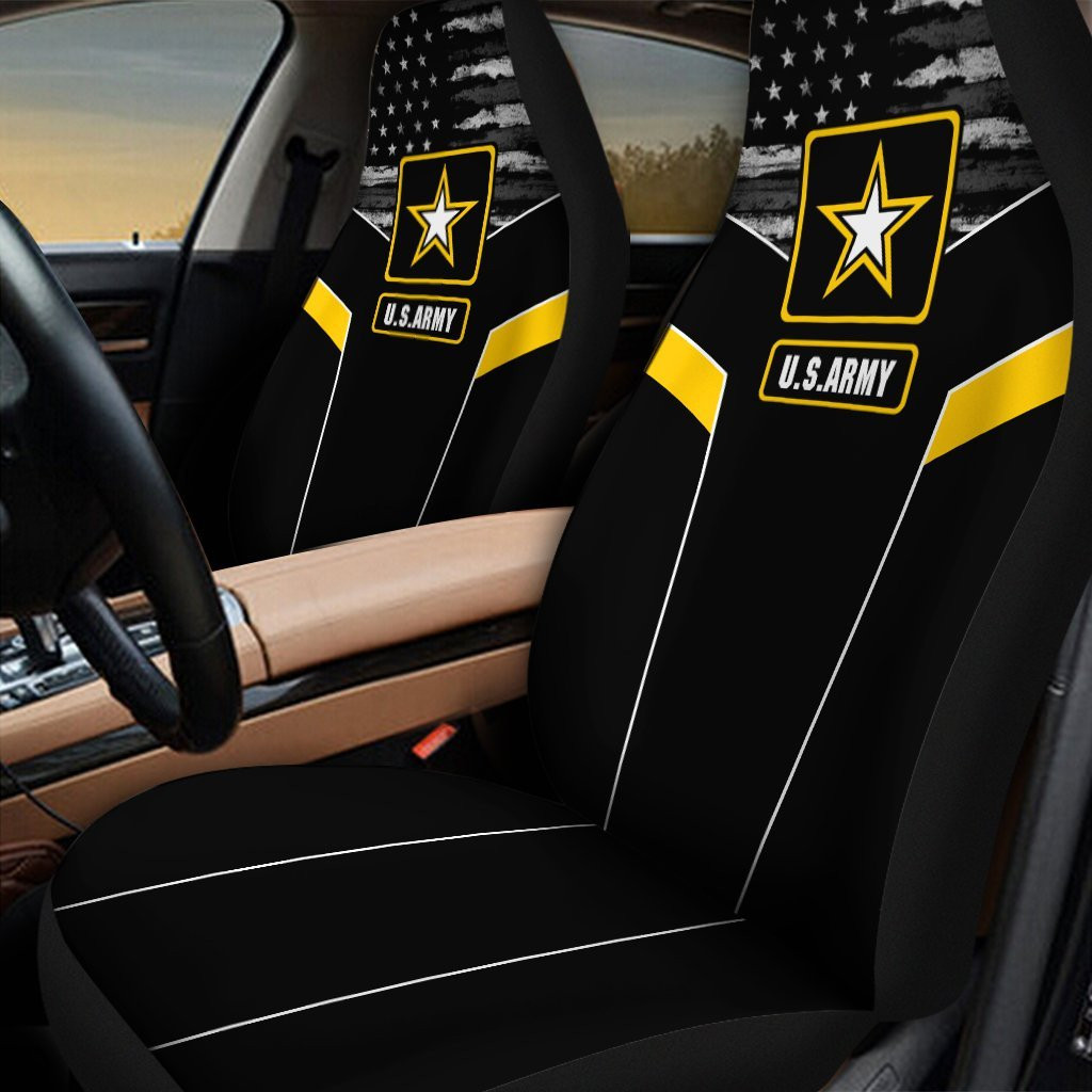 Us Army 3D Design Print Car Seat Covers Proud Military