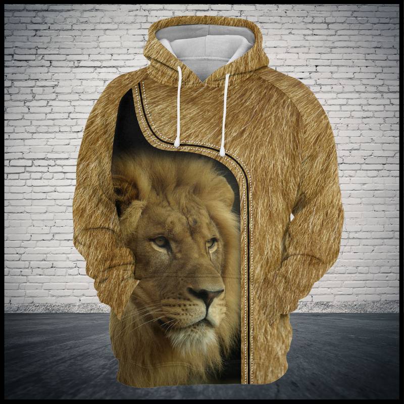 Love Lion G521 – All Over Print Unisex Hoodie