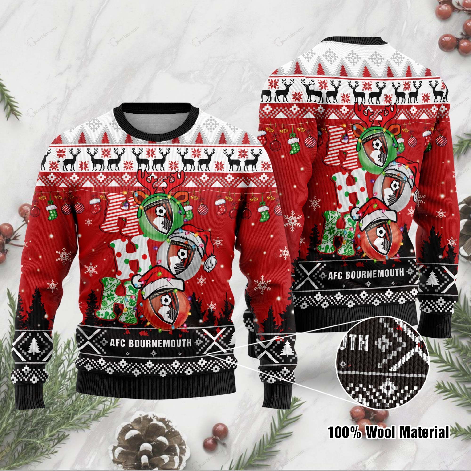 AFC Bournemouth Ugly Sweater 05 M1BTH0028