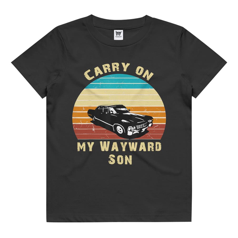 Carry On My Wayward Son Vintage Kids T Shirt