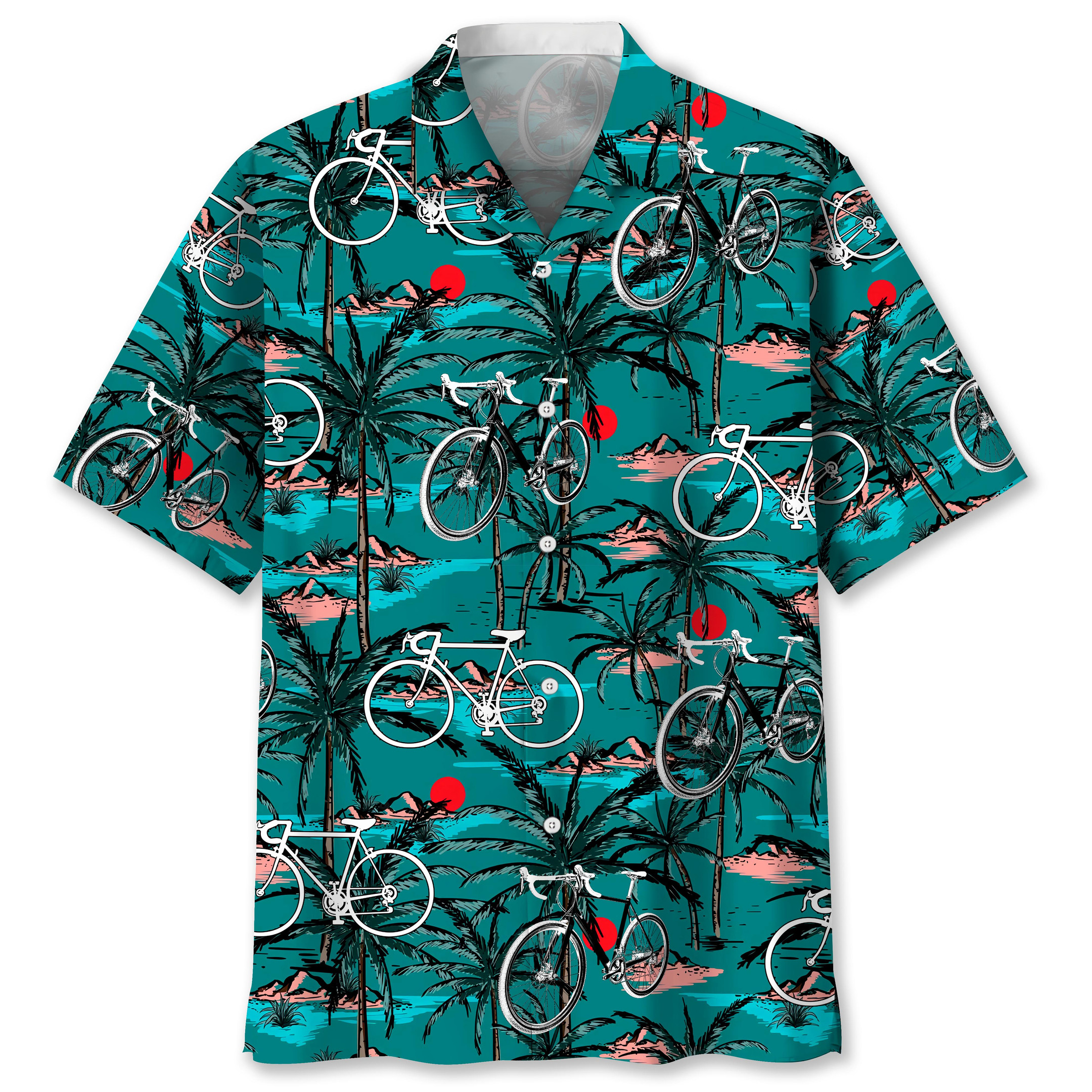 Cycling Vintage Hawaii Shirt Ha46890