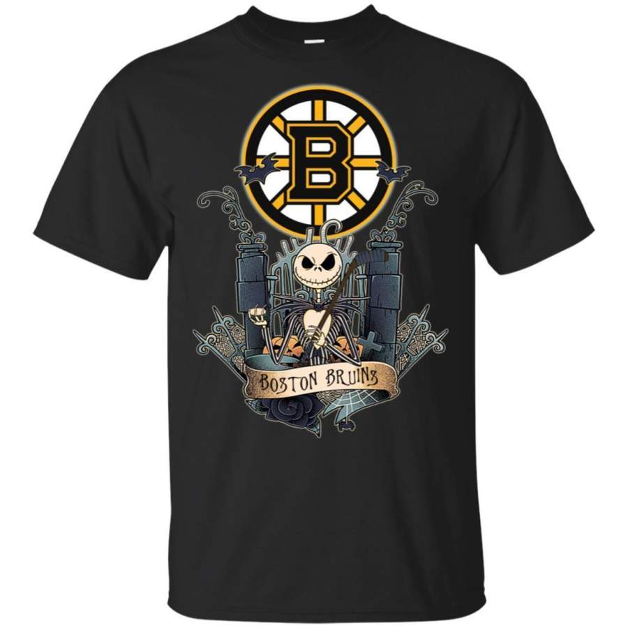 Jack Skellington Boston Bruins Hockey T-shirt Men Women Fan HA05