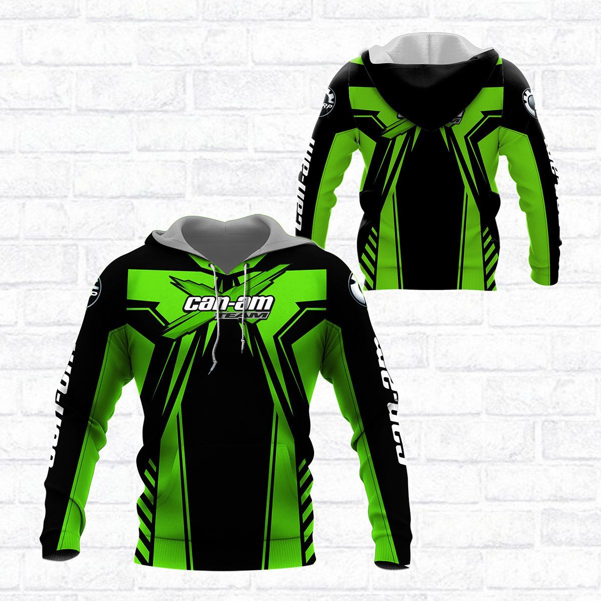 3D All Over Printed Can-am Racing Team LPH-SS Shirts Ver1 (Green)