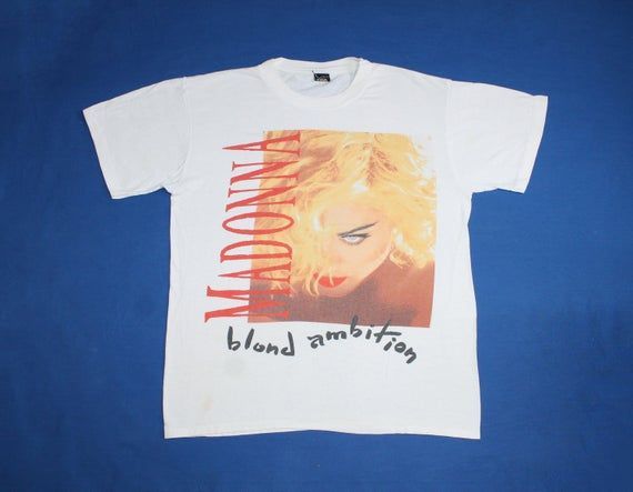 1990 Madonna Shirt Blond Ambition World Tour Shirt Folk Music Dance Music Pop Rock Opera Dance Pop Adult Contemporary Ladies Shirt