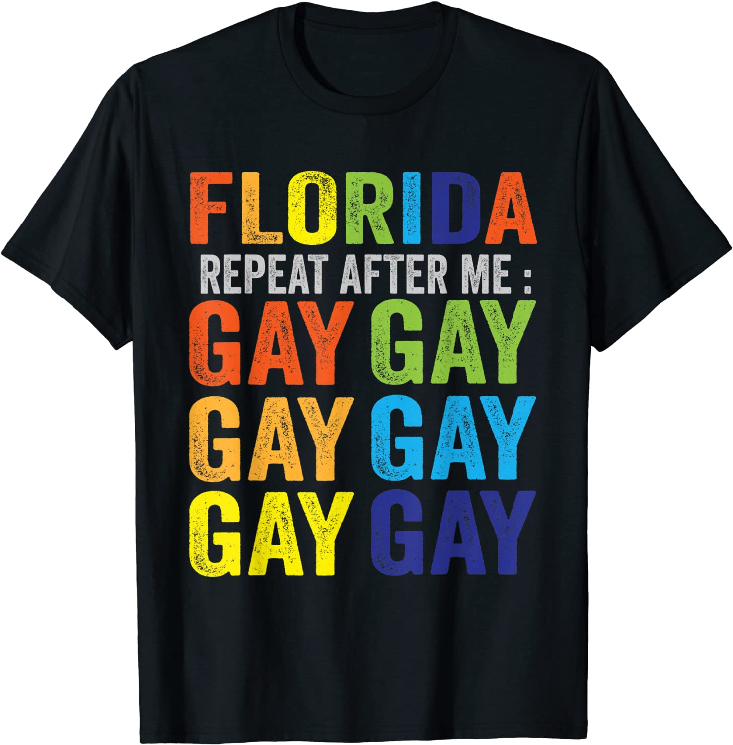 Gay Florida T Shirt, Florida Gay Say Gay Say Trans Stay Proud Lgbtq Gay Rights T-Shirt