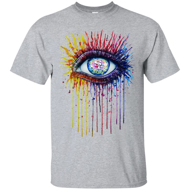 Colorful Eyes Shirt For San Francisco 49ers Fans Cotton T-Shirt