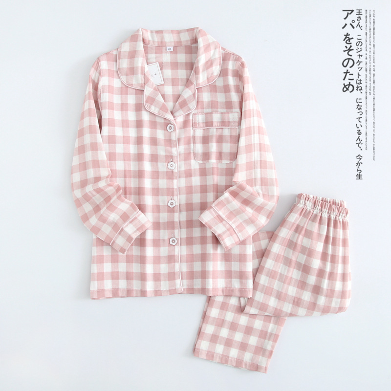 2021 Spring Fall Autumn Winter Clothing Sets For Boys Girls 2-Piece Coat Style Cotton Pajama Plaid Homewear Loungewear alx