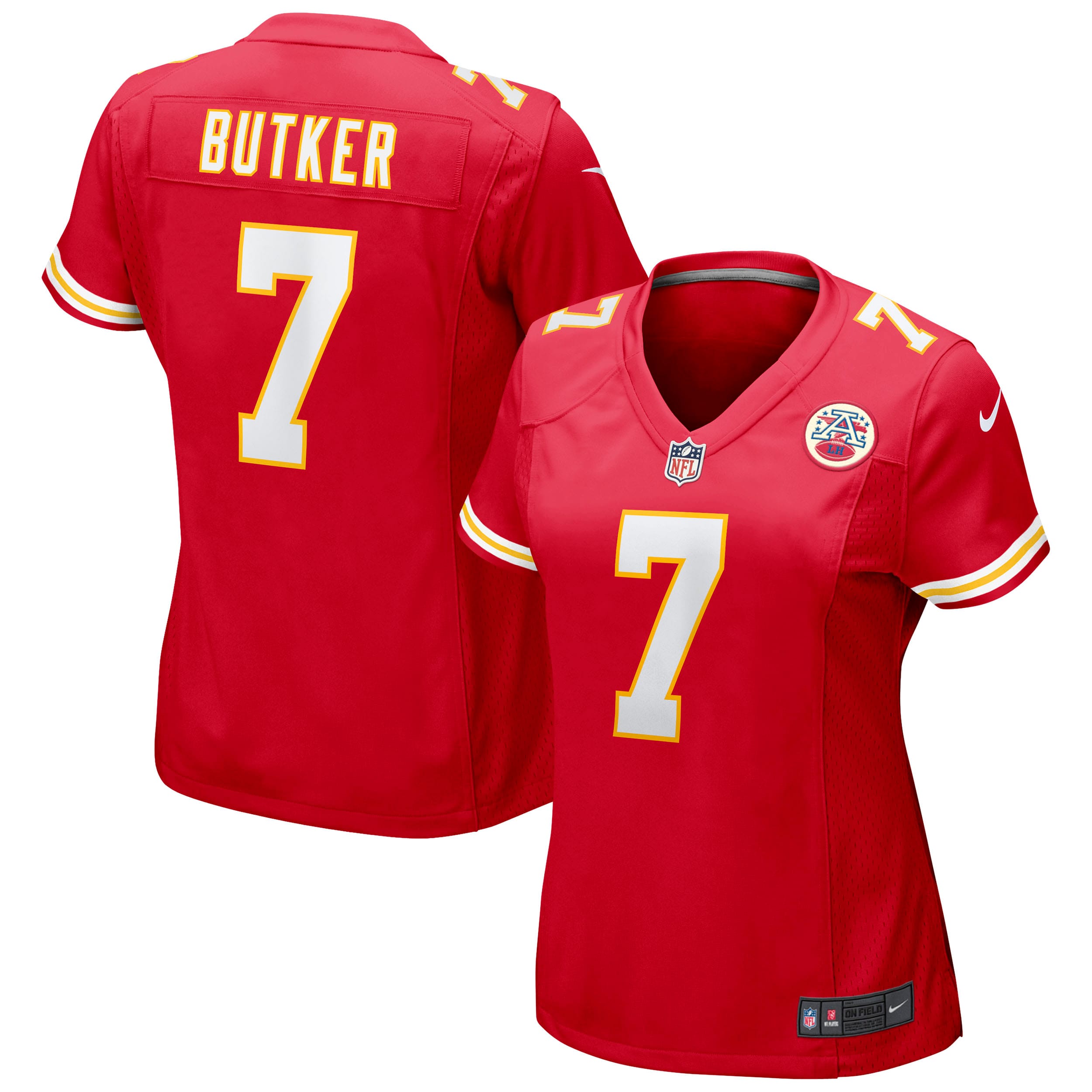 Harrison Butker Kansas City Chiefs Women's Game Jersey – Red