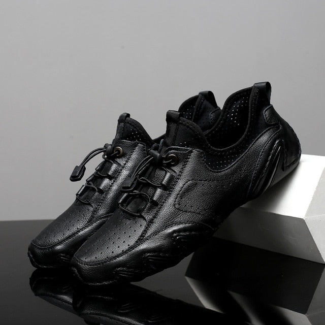 Genuine Leather  casual shoes outdoor Breathable Soft Driving Shoes & Sneakers