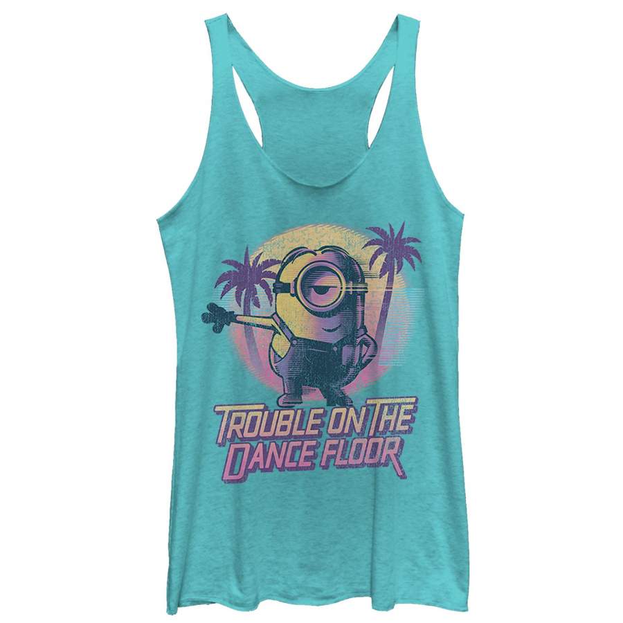 Despicable Me 3 Women’s Minions Dance Floor  Racerback Tank