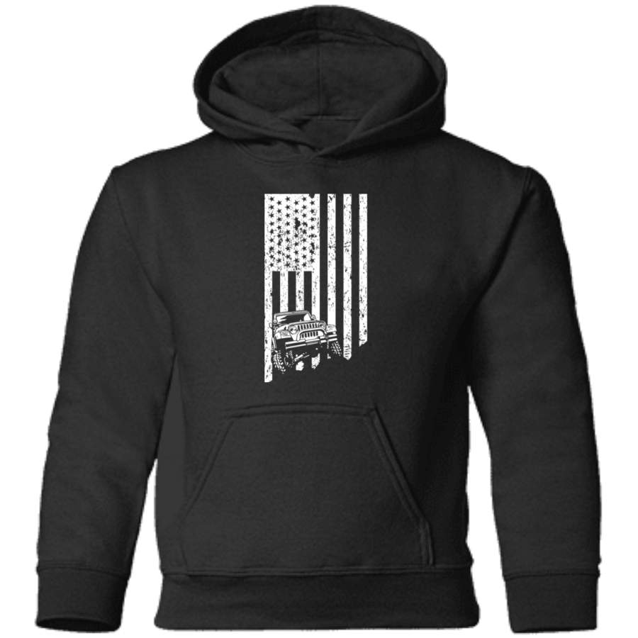 AGR jeep american flag T-shirt, thrill their Jeeps Toddler Pullover Hoodie