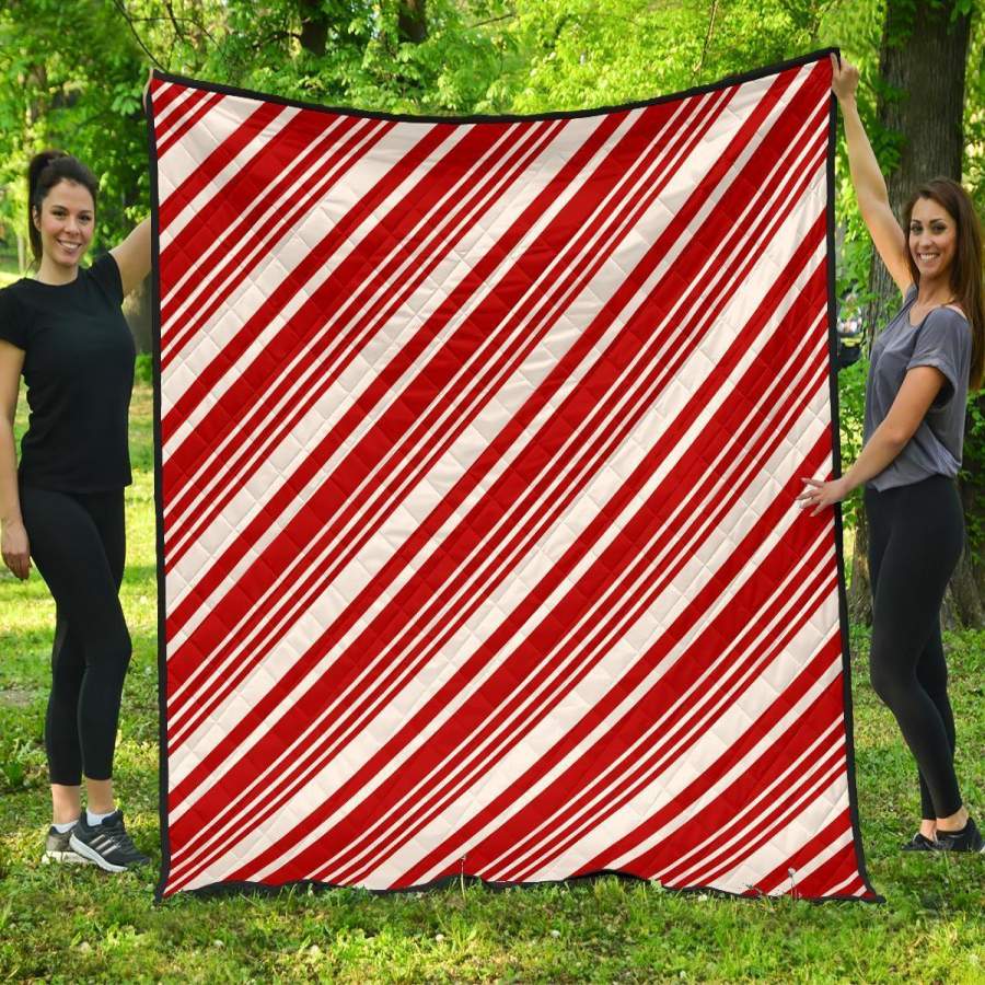 Print Pattern Candy Cane Quilt