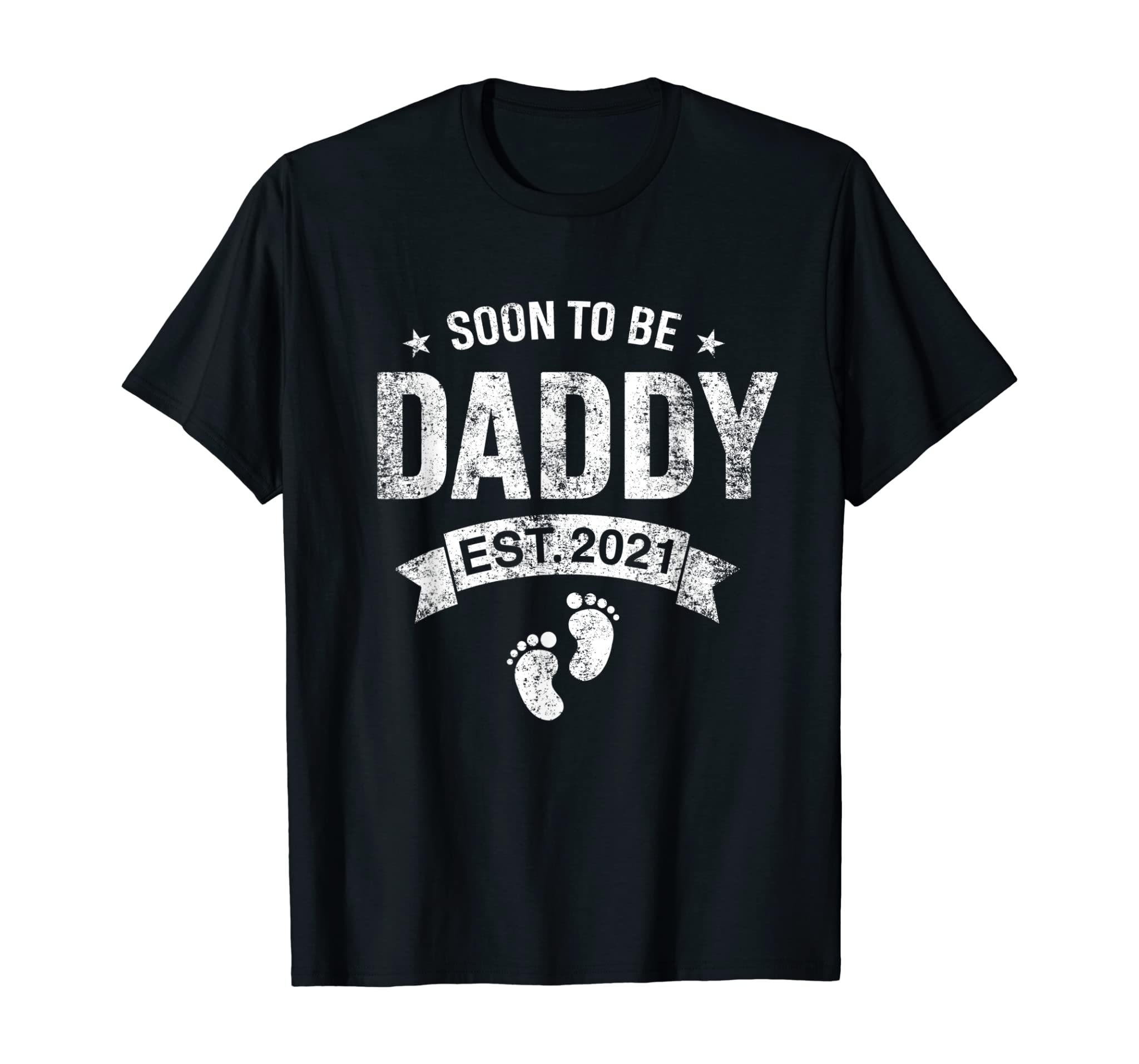 First Daddy New Dad Gift Shirt Soon To Be Daddy Est. 2021 T-Shirt