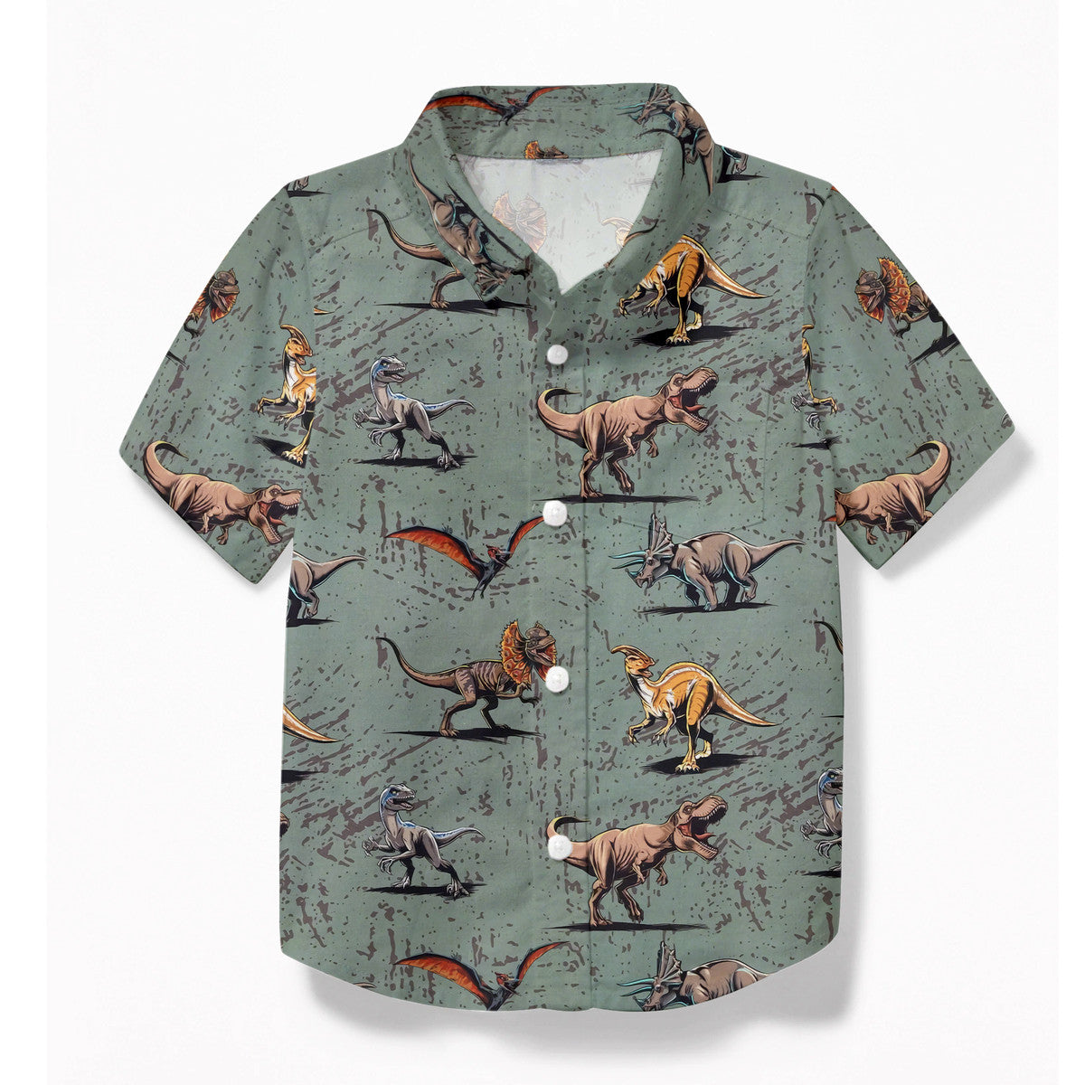 Gearhumans Dinosaur Custom Kid Hawaii Shirt Ha79413