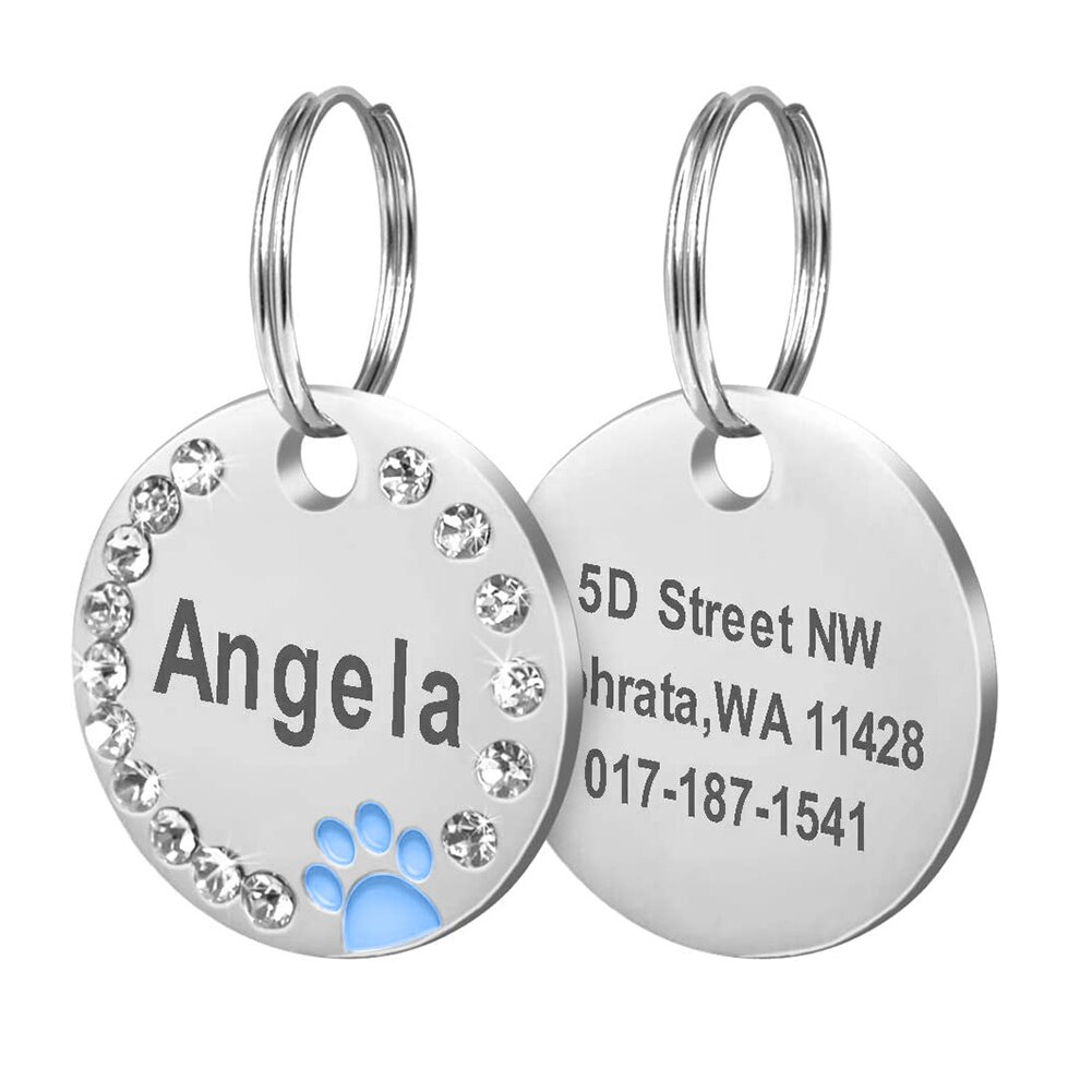 Dog Collars Anti-lost Dog Name ID Tags Gifts for Dog Lovers Pet Collar Tags for Dog Owner Engraved Pet Tag New Puppy Tag Gifts alx