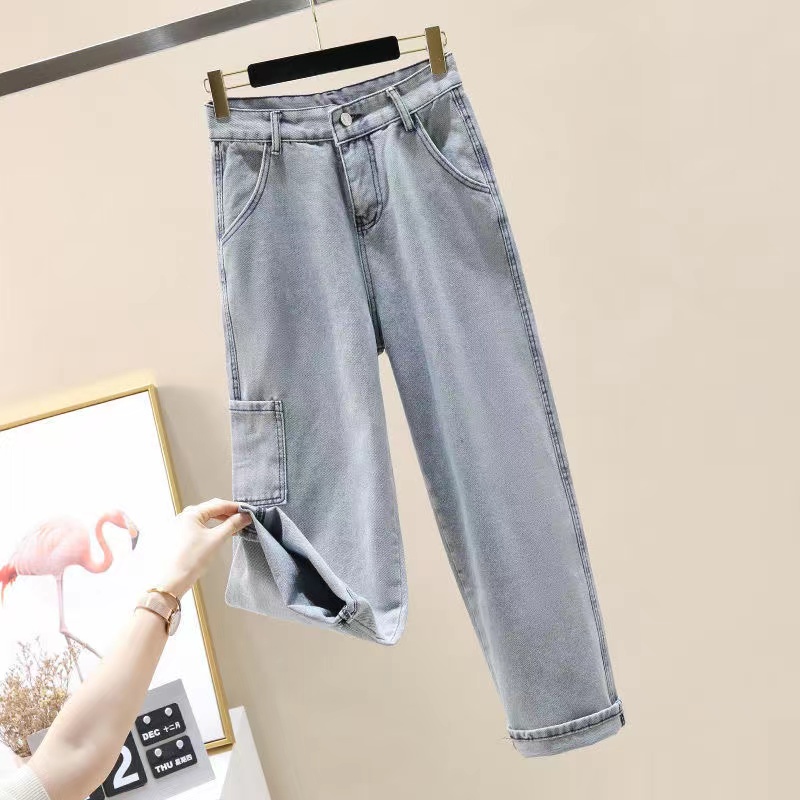 Vintage Wide leg Straight Black Woman Ripped Jeans High Waist Denim Trouser Baggy Streetwear Design Ladies Summer Jean Pants y2k alx