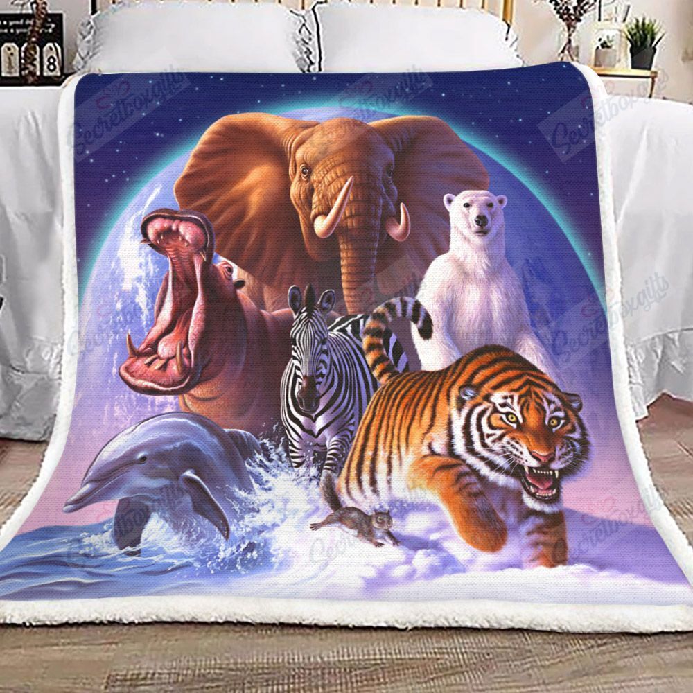 Wild World Wild Animal Ni0311177Dt Fleece Blanket