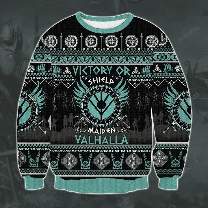 Viking Victory Ugly Christmas Sweater, All Over Print Sweatshirt