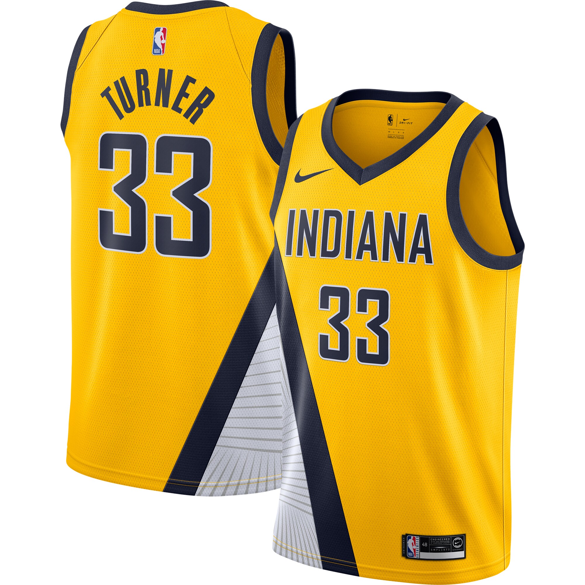 Myles Turner Indiana Pacers Swingman Jersey Gold – Statement Edition