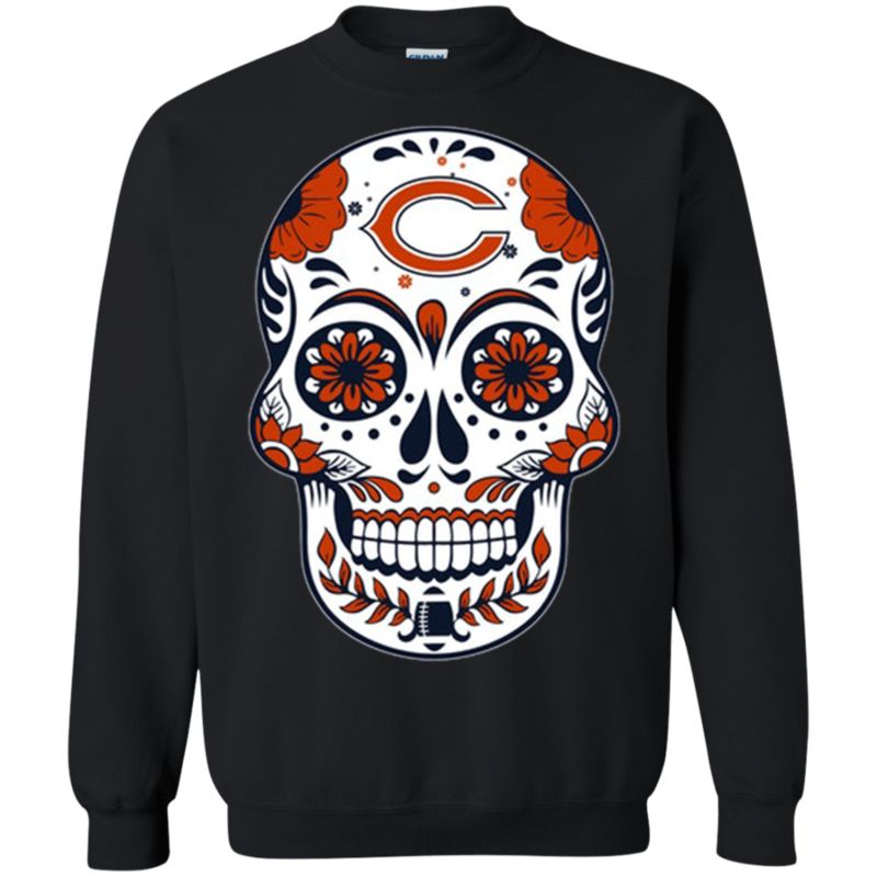 Top Sale Chicago Bears Sugar Skull Sweatshirt – Moano Store