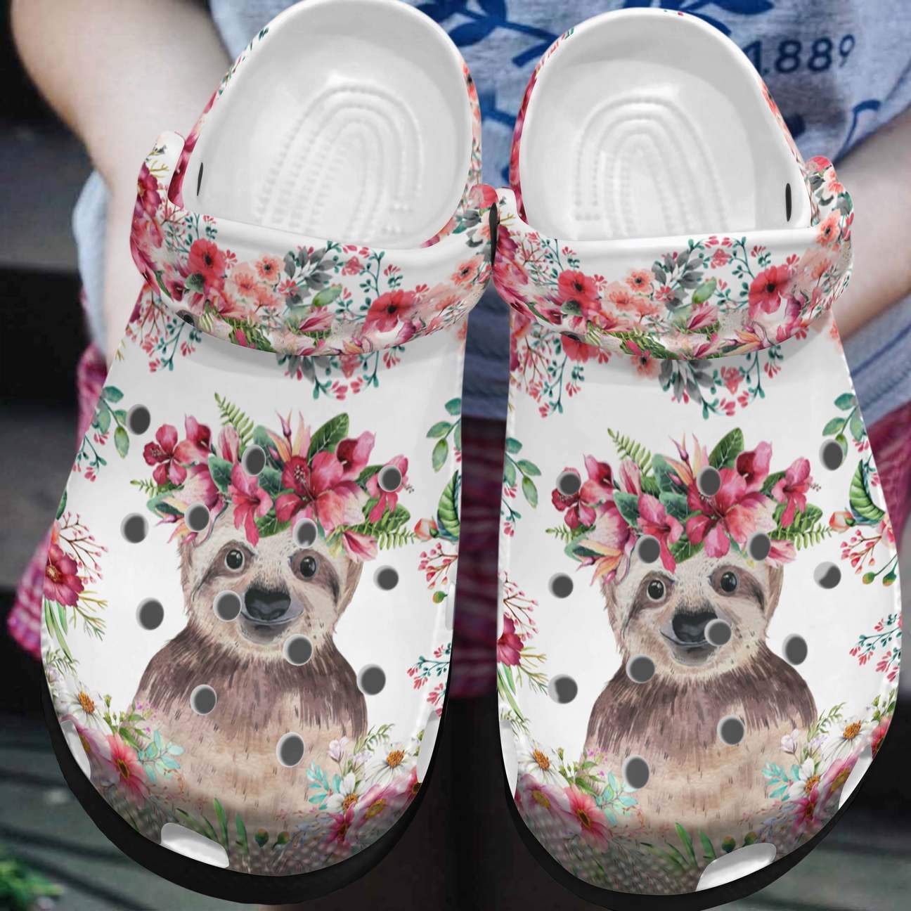 Sloth Personalized Clog, Custom Name, Text, Color, Number Fashion Style For Women, Men, Kid, Print 3D Gorgeous Sloth