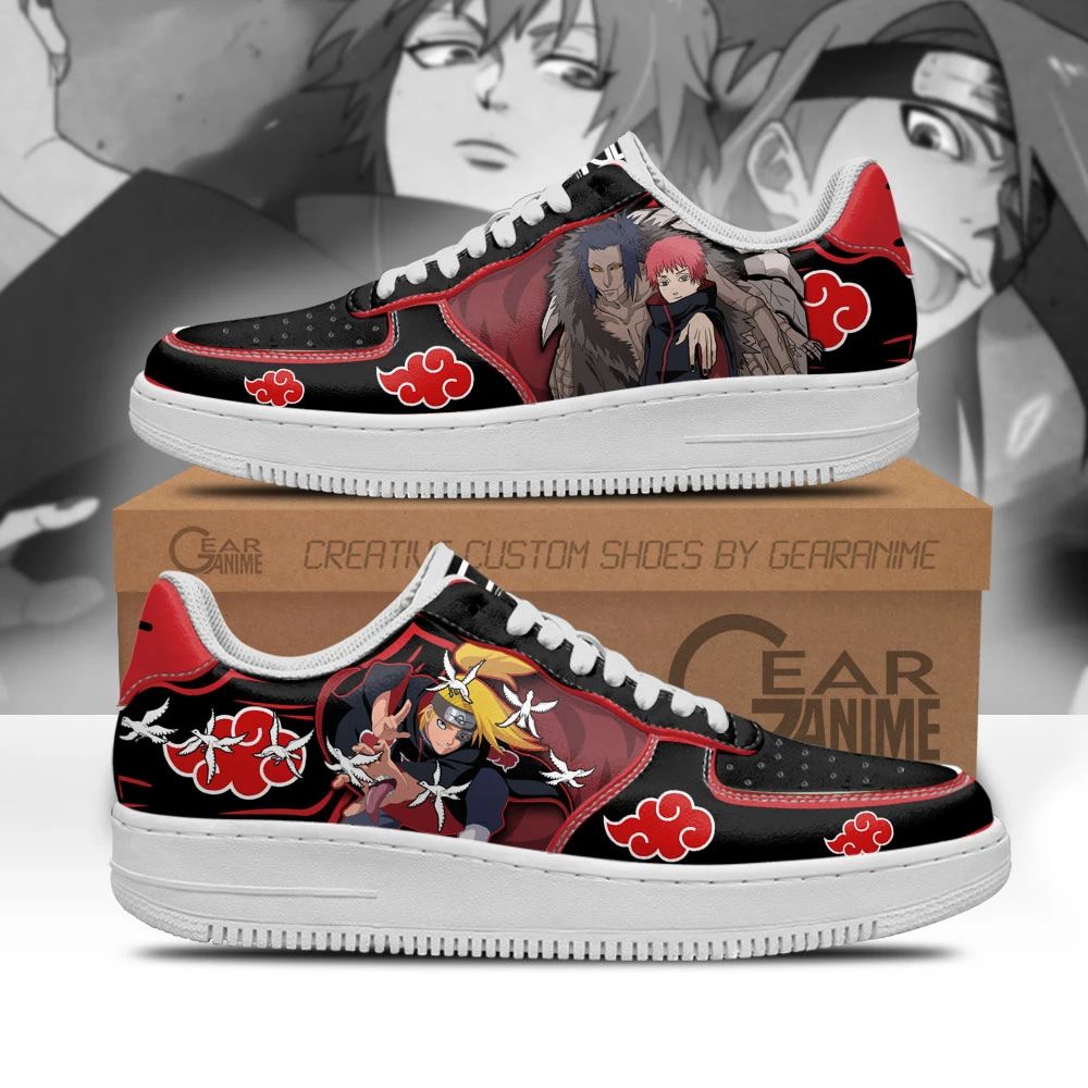 Akatsuki Sasori And Deidara Air Sneakers Custom Anime Naruto Shoes Unisex Men Women