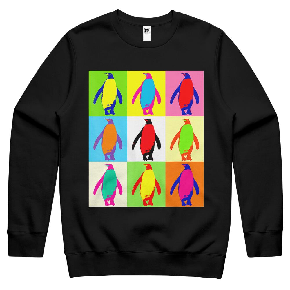 Penguin Crewneck Sweatshirt, Penguin Crewneck Sweatshirt, Cute Penguin Lover Crewneck Sweatshirt