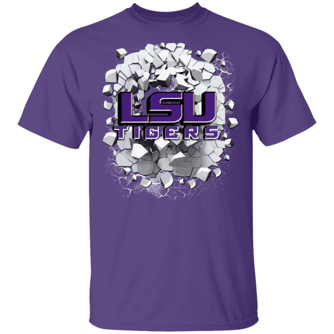 Amazing Earthquake Art LSU Tigers T Shirt