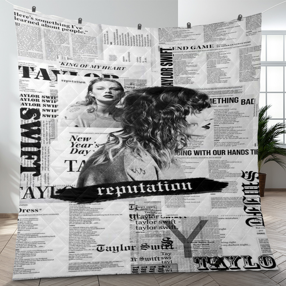 Taylor Swift Reputation Fan Gift, Taylor Swift Reputation Quilt Blanket