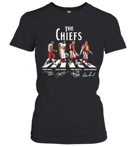 The Kansas City Chiefs Football Abbey Road Signatures Women’S T-Shirt