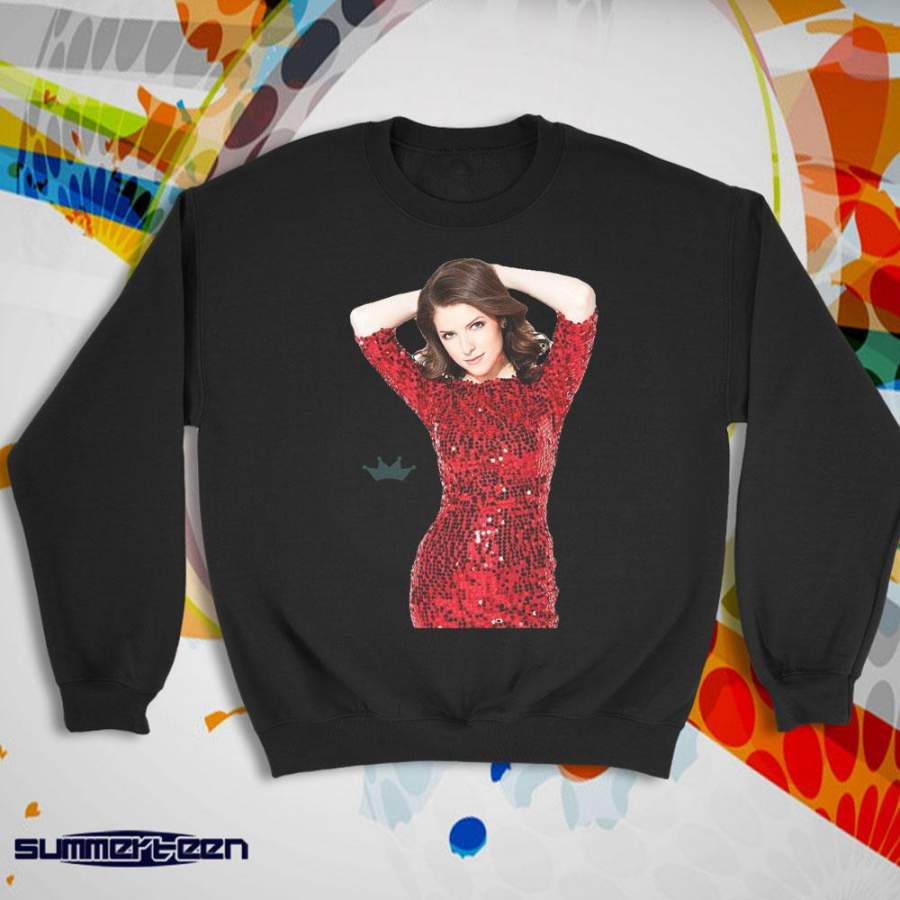 Anna Kendrick Red Dress Women’S Sweatshirt