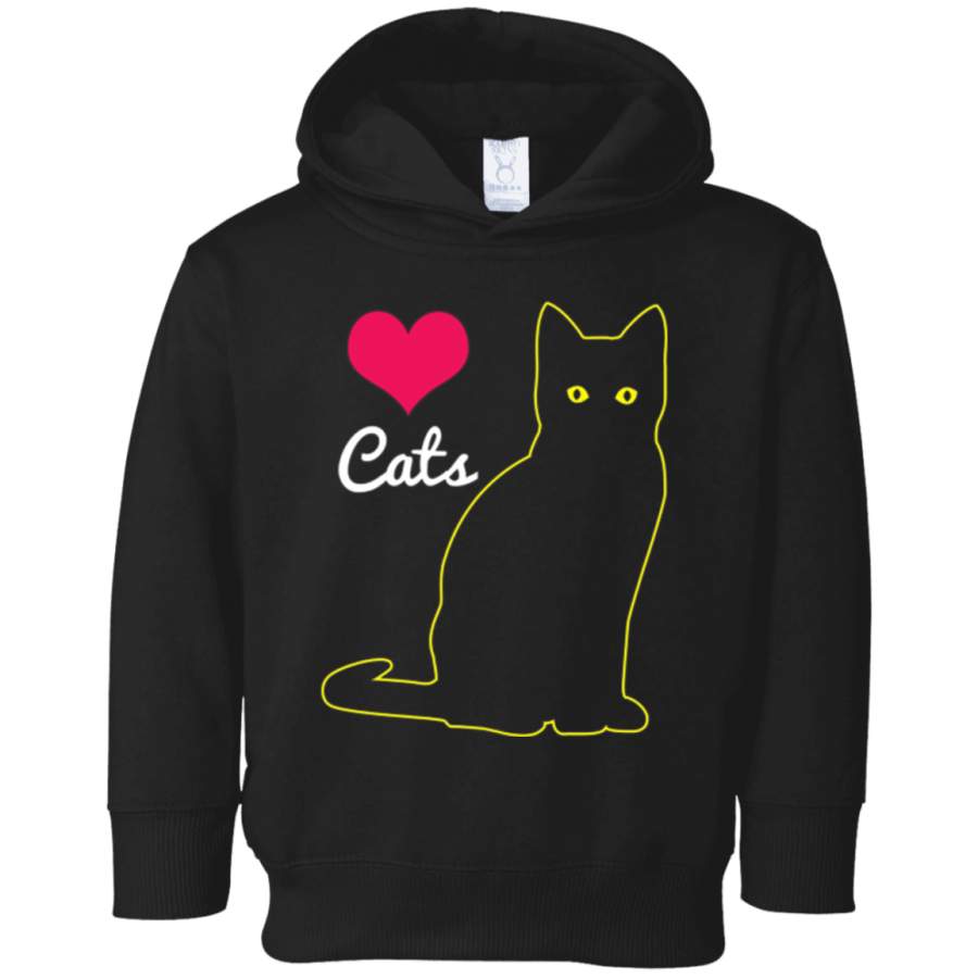 Love Black Cats T-Shirt – I Love Kittens Pussy Cat Lover