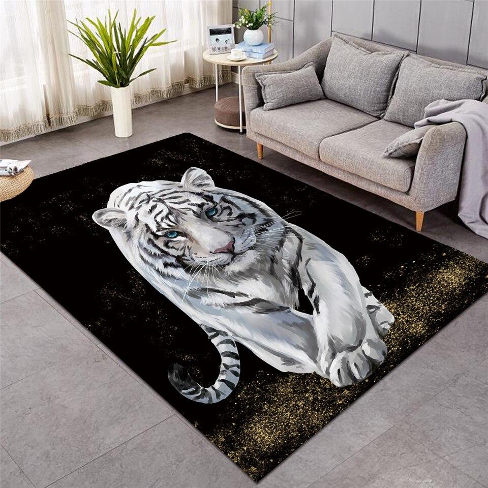 3D White Tiger SWDD0031 Rug