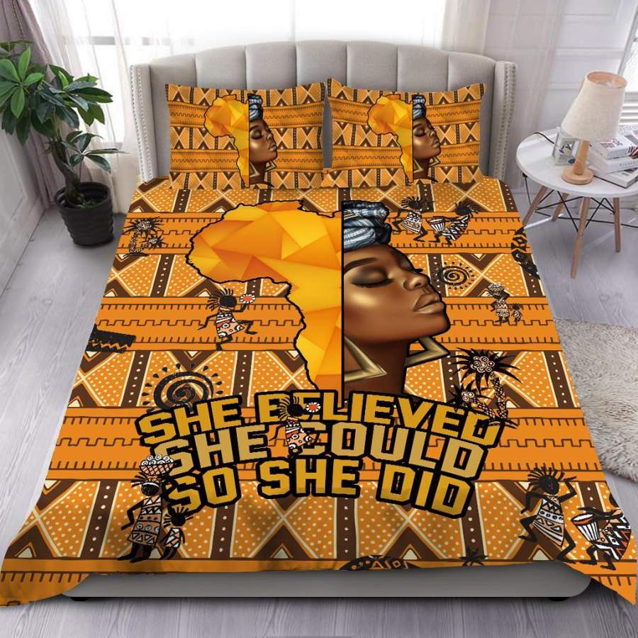 She Believe African Pattern Quilt Bedding Set JJ23062002S-ML