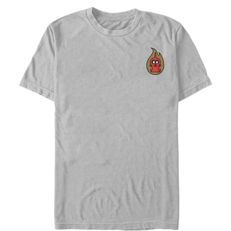 The Incredibles 2 Men’s Jack-Jack Flame Badge  T Shirt