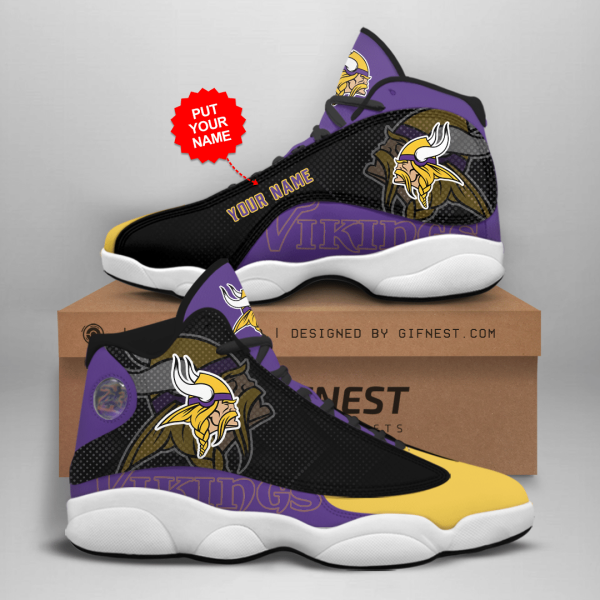 Personalized Minnesota Vikings Air Jordan 13 Sneakers Shoes Hot 2022 For Men Women Nd