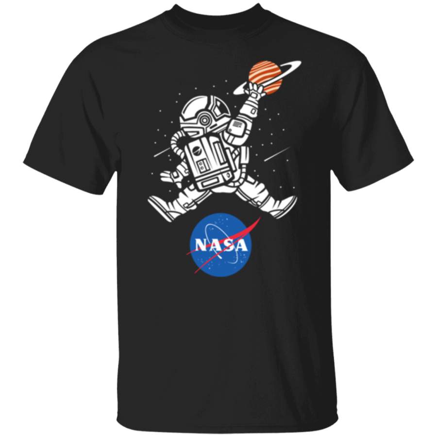 Astronaut Basketball League Slam Dunk NASA T-Shirt